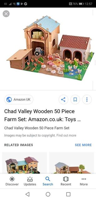 chad valley wooden farm set